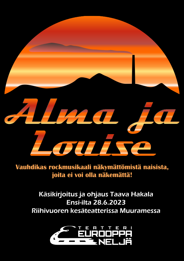 Riihivuoren kesän 2023 näytelmänä nähdään vauhdikas musikaali Alma ja Louise.